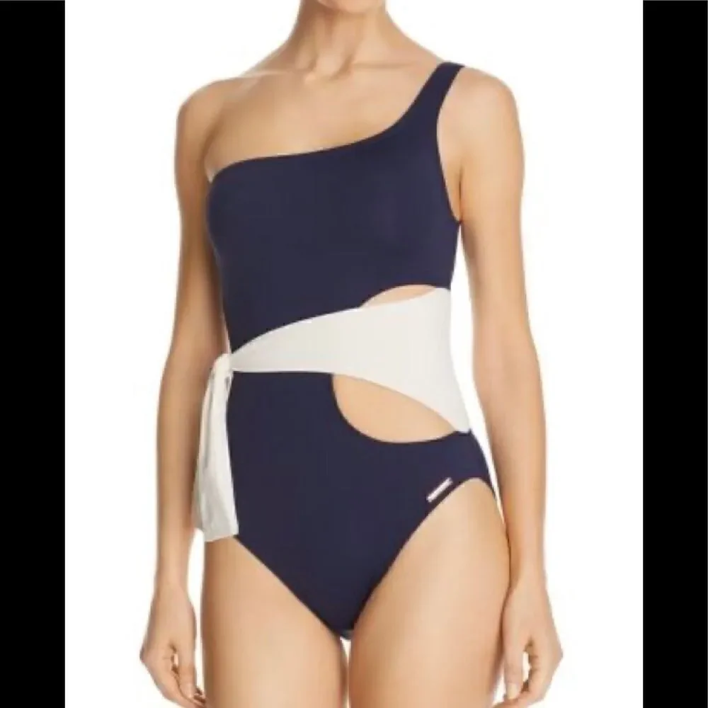 Vince Camuto one shoulder swimsuit